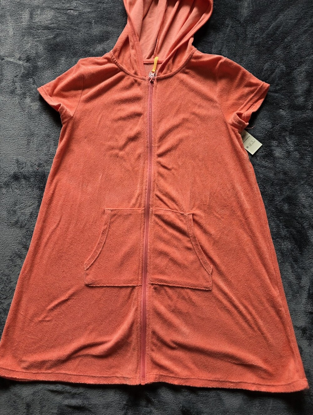 Wonder Nation Girl's Terry Cover Up beach pool zip closure robe size XL, UPF 50+ - Picture 4 of 10